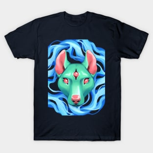 Three Eyes Dog Logo T-Shirt